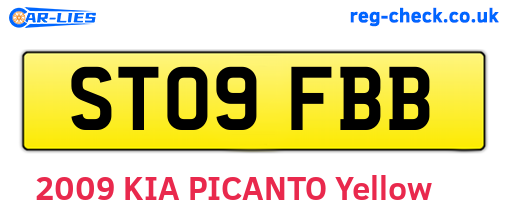 ST09FBB are the vehicle registration plates.