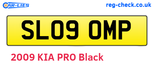 SL09OMP are the vehicle registration plates.