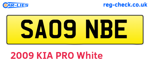 SA09NBE are the vehicle registration plates.
