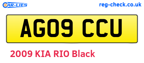 AG09CCU are the vehicle registration plates.