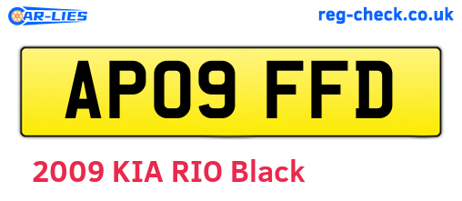 AP09FFD are the vehicle registration plates.