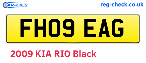 FH09EAG are the vehicle registration plates.