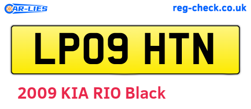 LP09HTN are the vehicle registration plates.