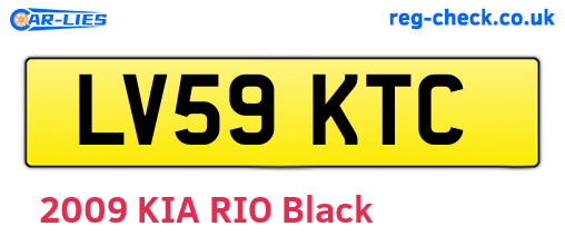 LV59KTC are the vehicle registration plates.
