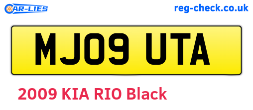 MJ09UTA are the vehicle registration plates.