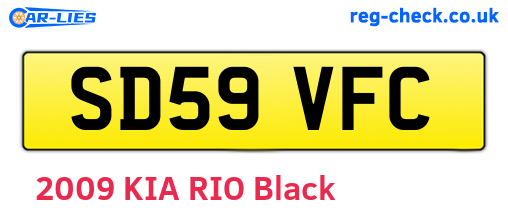 SD59VFC are the vehicle registration plates.