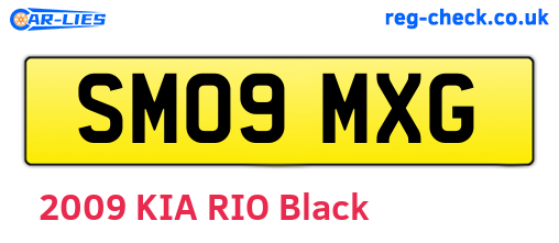 SM09MXG are the vehicle registration plates.