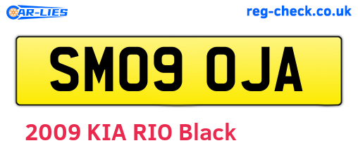 SM09OJA are the vehicle registration plates.
