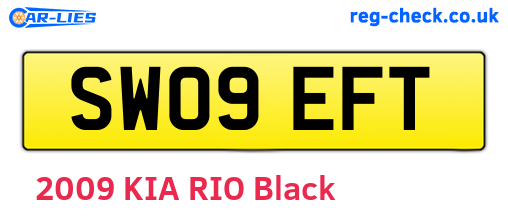 SW09EFT are the vehicle registration plates.