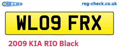 WL09FRX are the vehicle registration plates.