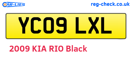 YC09LXL are the vehicle registration plates.