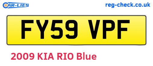 FY59VPF are the vehicle registration plates.