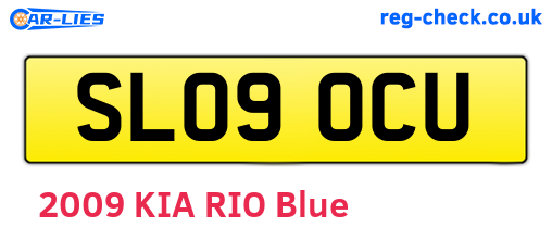 SL09OCU are the vehicle registration plates.