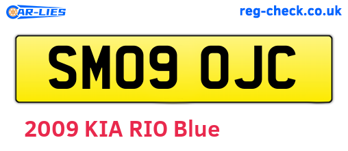 SM09OJC are the vehicle registration plates.