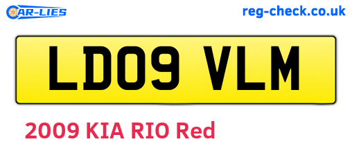 LD09VLM are the vehicle registration plates.