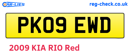 PK09EWD are the vehicle registration plates.
