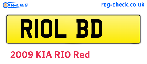 R10LBD are the vehicle registration plates.