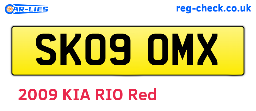 SK09OMX are the vehicle registration plates.