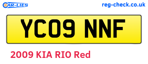 YC09NNF are the vehicle registration plates.