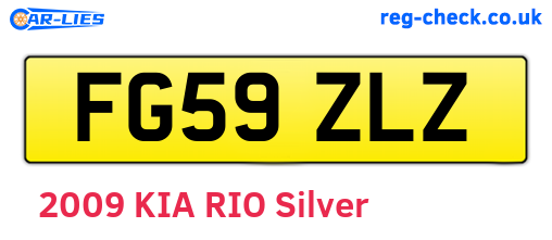 FG59ZLZ are the vehicle registration plates.