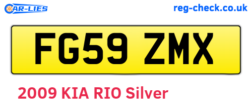 FG59ZMX are the vehicle registration plates.