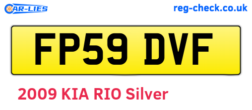 FP59DVF are the vehicle registration plates.