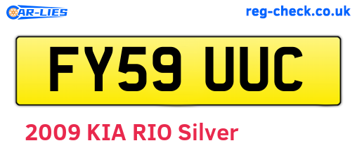 FY59UUC are the vehicle registration plates.