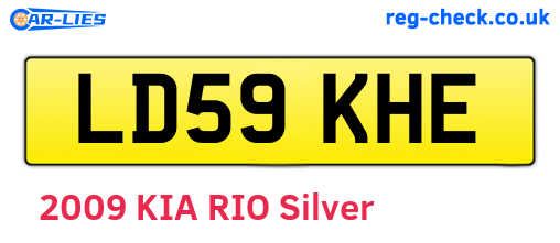 LD59KHE are the vehicle registration plates.