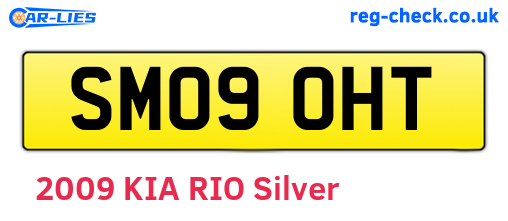 SM09OHT are the vehicle registration plates.