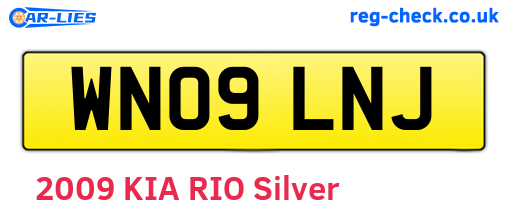 WN09LNJ are the vehicle registration plates.