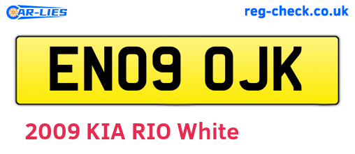 EN09OJK are the vehicle registration plates.