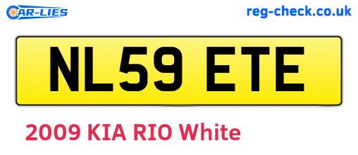 NL59ETE are the vehicle registration plates.