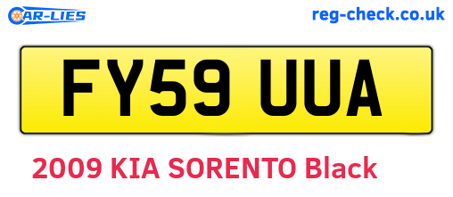 FY59UUA are the vehicle registration plates.
