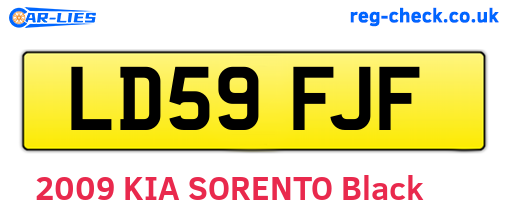 LD59FJF are the vehicle registration plates.