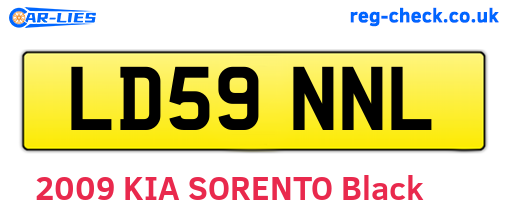 LD59NNL are the vehicle registration plates.