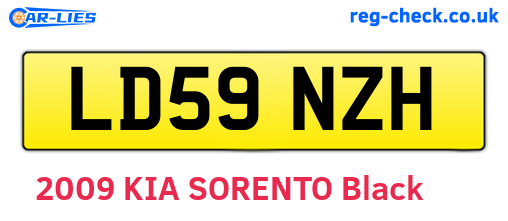 LD59NZH are the vehicle registration plates.
