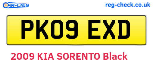 PK09EXD are the vehicle registration plates.