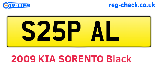 S25PAL are the vehicle registration plates.