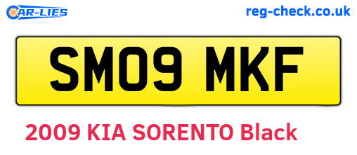 SM09MKF are the vehicle registration plates.