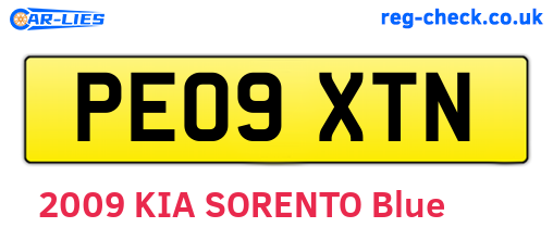 PE09XTN are the vehicle registration plates.