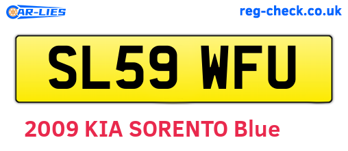 SL59WFU are the vehicle registration plates.