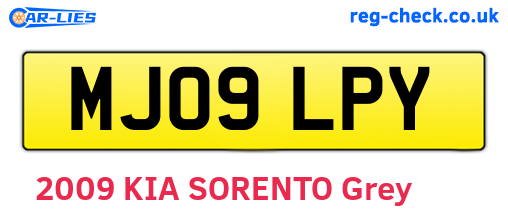 MJ09LPY are the vehicle registration plates.