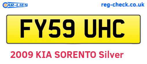 FY59UHC are the vehicle registration plates.