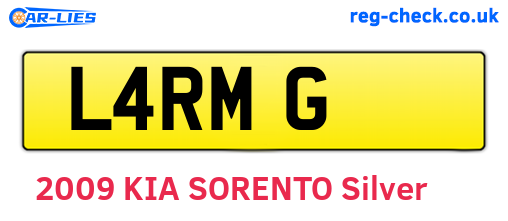 L4RMG are the vehicle registration plates.
