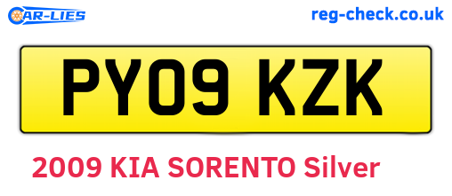 PY09KZK are the vehicle registration plates.