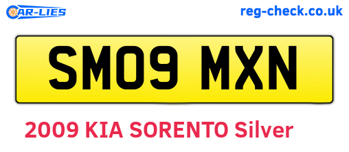 SM09MXN are the vehicle registration plates.