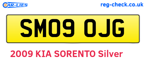 SM09OJG are the vehicle registration plates.