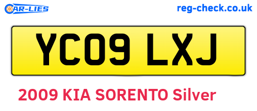 YC09LXJ are the vehicle registration plates.