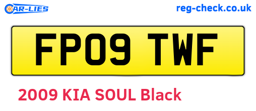 FP09TWF are the vehicle registration plates.