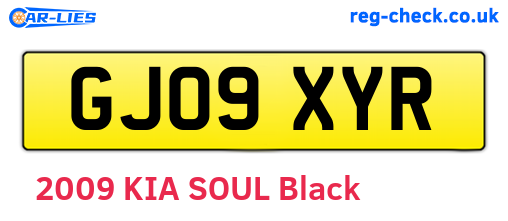 GJ09XYR are the vehicle registration plates.